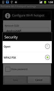 If you selected WPA2 PSK: