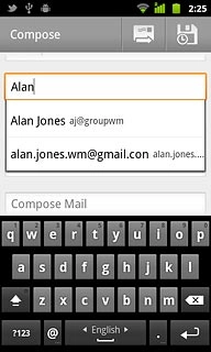 Press the required contact.