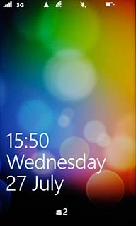 The 3G icon shows that 3G is available. If 3G isn't available, a different network mode is automatically selected.Further information: Select network mode