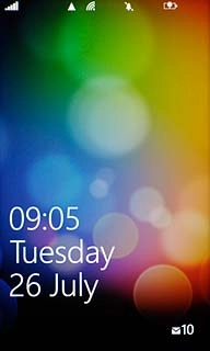The battery charging icon shows that the battery is charging.Further information: Charge the battery