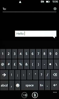 Press abcd to return to text input.