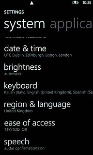 Press region & language.