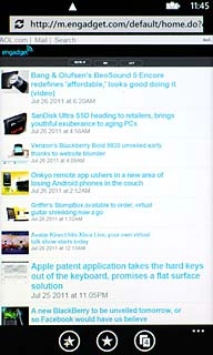 Press the dots in the bottom right corner of the display.