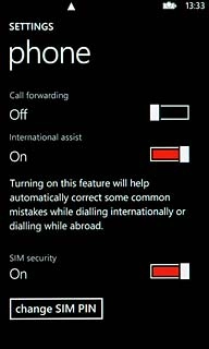 Press change SIM PIN.