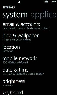 Press mobile network.