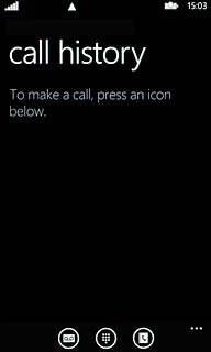Press the keypad icon.