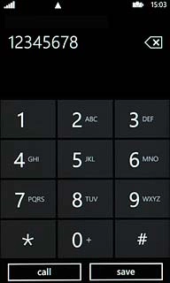 Key in the required number and press call.