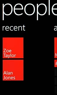 Press the required contact.The contact details are displayed.