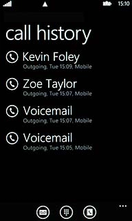 Press the required call.