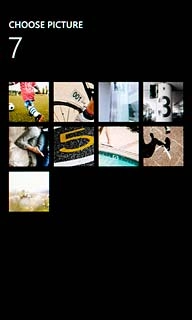 To use a saved picture:Go to the required folder.Press the required picture.