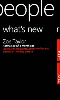 Drag your finger left to select what's new.