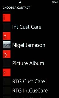 Press the required contacts.
