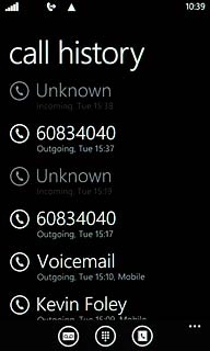 Press the voicemail icon.