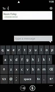 Key in the first letters of the required contact.Matching contacts are displayed.Press the required contact.