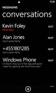 Press the required sender.