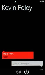 Press type a message.Write the required text.