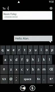 Press the required contact.