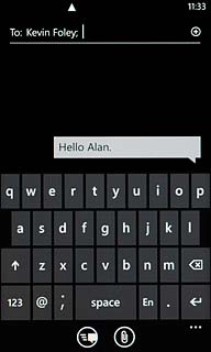 Press the send icon.