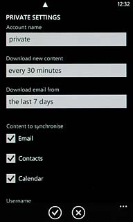 Press the field below Download email from.
