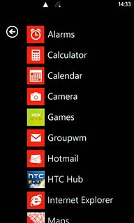 Press the required email account.