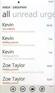 To retrieve manually:Press the update icon.