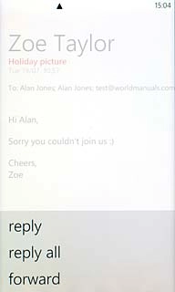 Press forward.Key in the first letters of the required contact.Matching contacts are displayed.