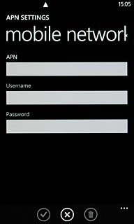 Press the field below APN.Key in live.vodafone.com