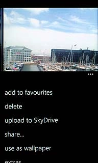 Press share....Choose one of the following options:Via picture message, go to 3a.Via email message, go to 3b.