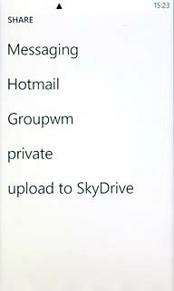 Press the required email account.An email message containing the picture is created.Key in the first letters of the required contact.Matching contacts are displayed.