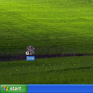 Start the program Zune on your computer.