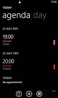 Go to the required date.Press +.