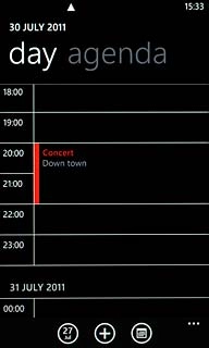 Go to the required date.Press the required appointment to view the appointment details.