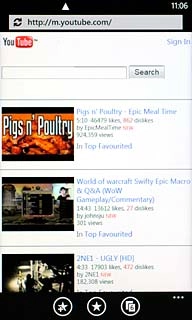 You can now use the application.Please note that YouTube isn't part of the original application package and therefore only a general description is given here.You have a number of options, such as:Search for video clipsSearch for video clips in a categoryIf you have a YouTube account and you log on, you can also:Upload video clipsShare video clipsCreate playlistsRate video clips