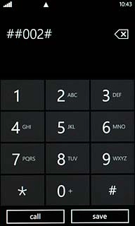 Key in ##002# and press call.A request to cancel all diverts is sent to the network.