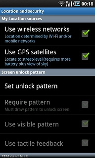 When the box next to the menu item is ticked (V), the function is turned on.