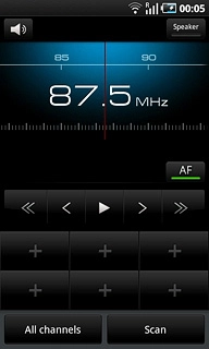 Press + at the bottom of the display.