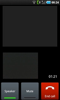 Press End call to end the call.