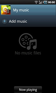 Press Add music.Go to the required audio files.