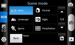 Press None or the required setting.