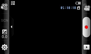 Press the recording mode icon at the top left side of the display.