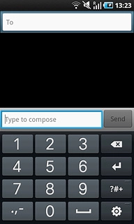 Press ?#+ and then Abc to return to text input.