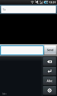Key in the required letters, numbers or symbols in the text input field.Your phone automatically suggests a letter, number or character matching what you've keyed in.To insert a space between two words:Draw a horizontal line in the text input field.