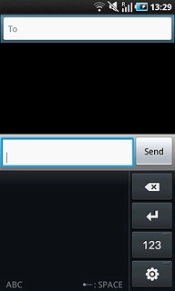 To key in letters:Press the symbol selection icon until ABC is displayed in the bottom left corner of the display.