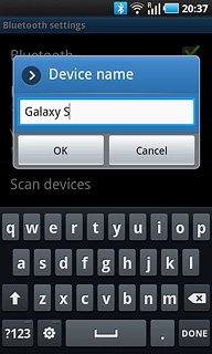 Key in the required name and press OK.