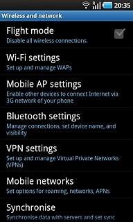 Press Bluetooth settings.