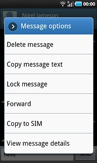 Press Forward.Key in the first letters of the required contact.Matching contacts are displayed.