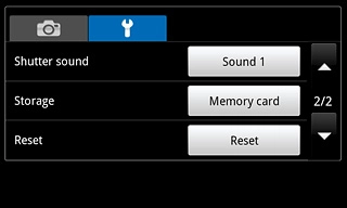 Press the field next to Storage.