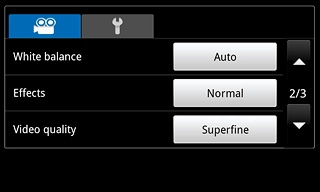 Press the field next to Video quality.