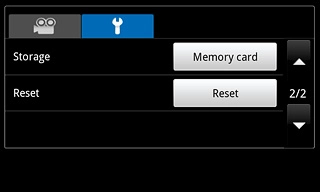 Press the field next to Storage.