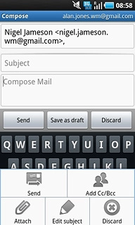 Press Attach.Press the required folder.Press the required picture.